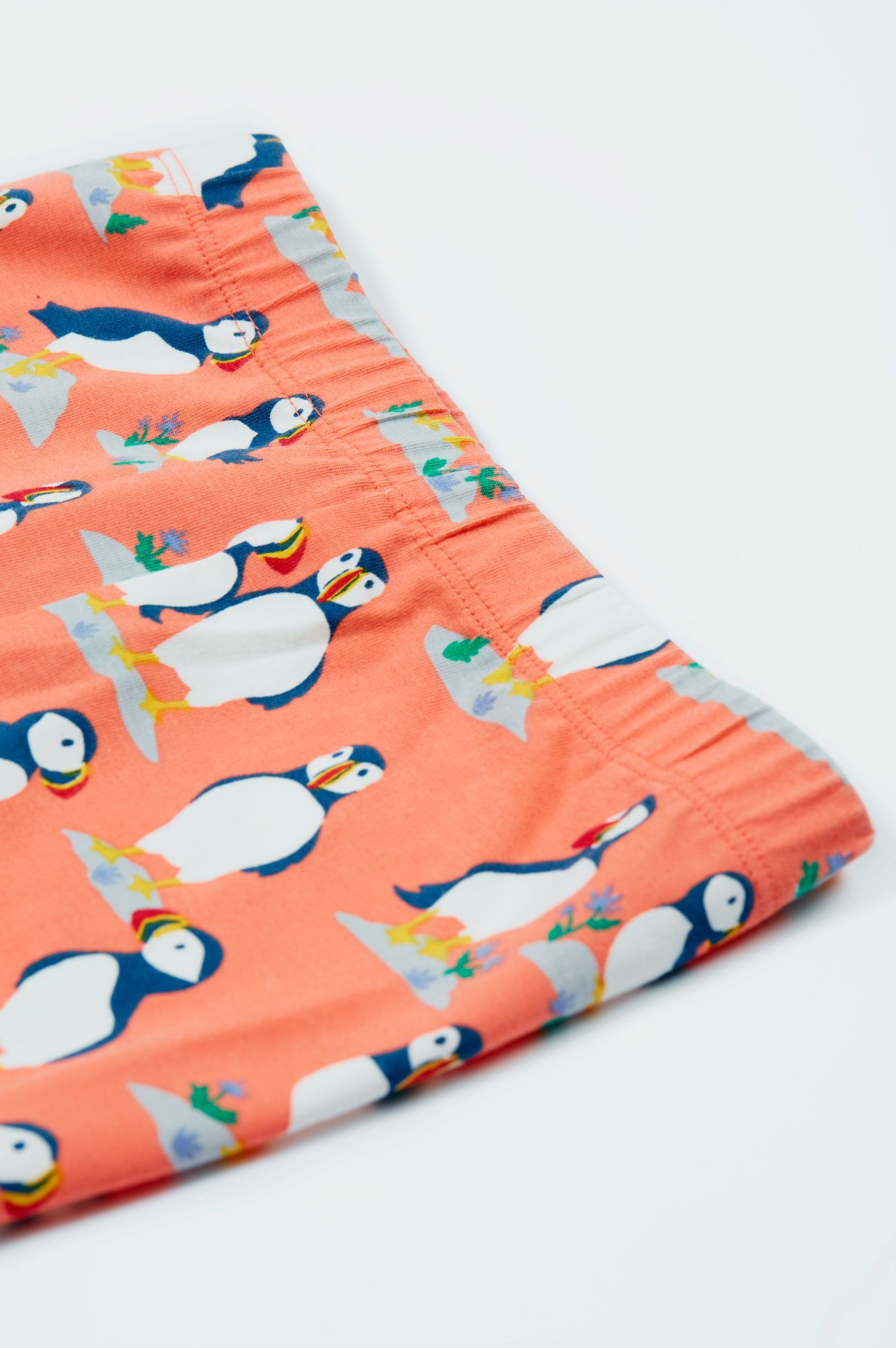 Frugi Libby Printed Leggings Puffin Pals - Pink