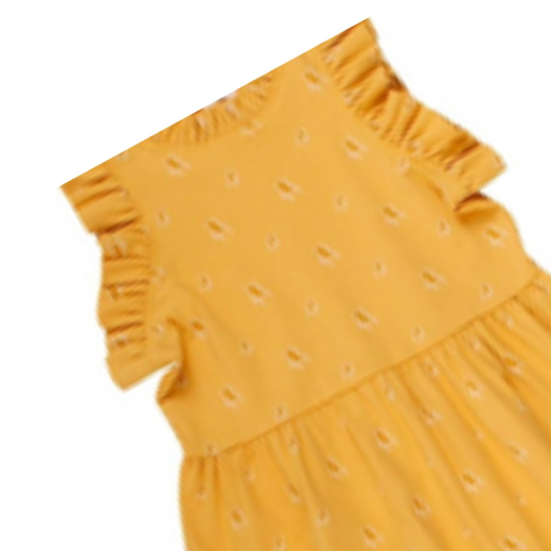 Musli Sunbed Frill Shoulder Dress - Sun