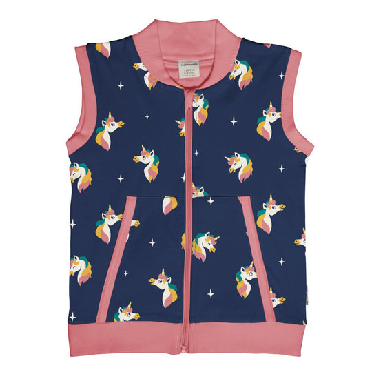 Maxomorra Gilet Vest Lined - Unicorn