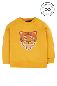 Frugi Superb Stitched Sweatshirt - Gold/Tiger