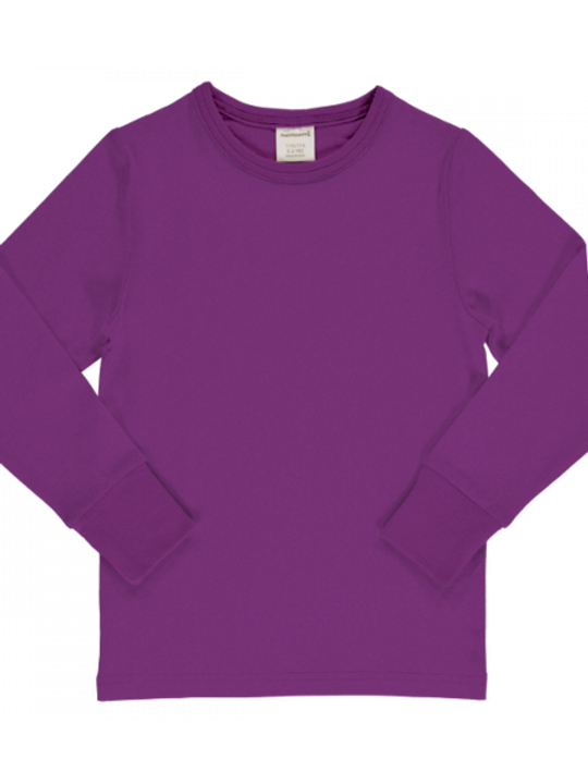 Maxomorra Top Long Sleeves Solid Violet