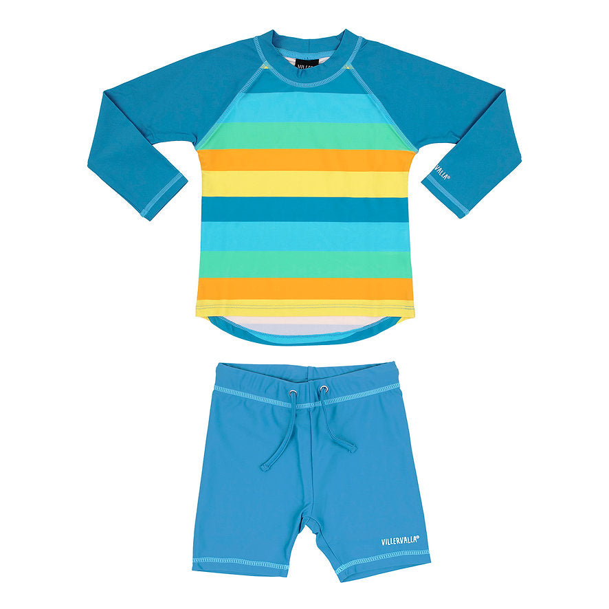 Villervalla UV Set Top & Shorts Swimwear - Beach/Atlantis