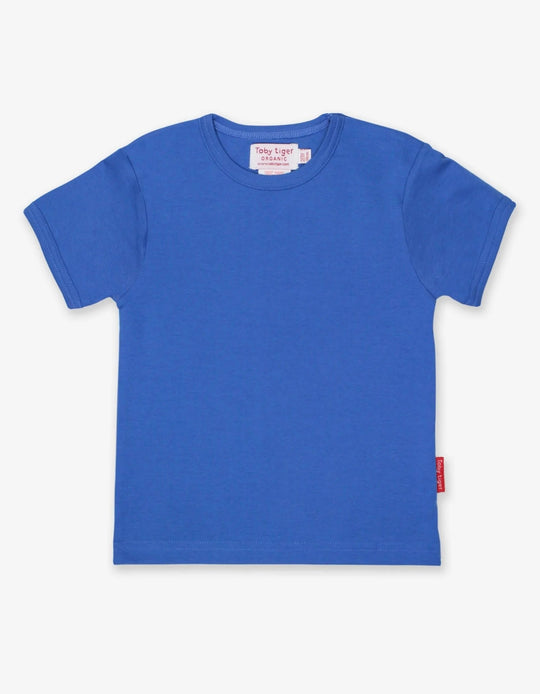 Toby Tiger Organic Basic T-Shirt Short Sleeve - Blue