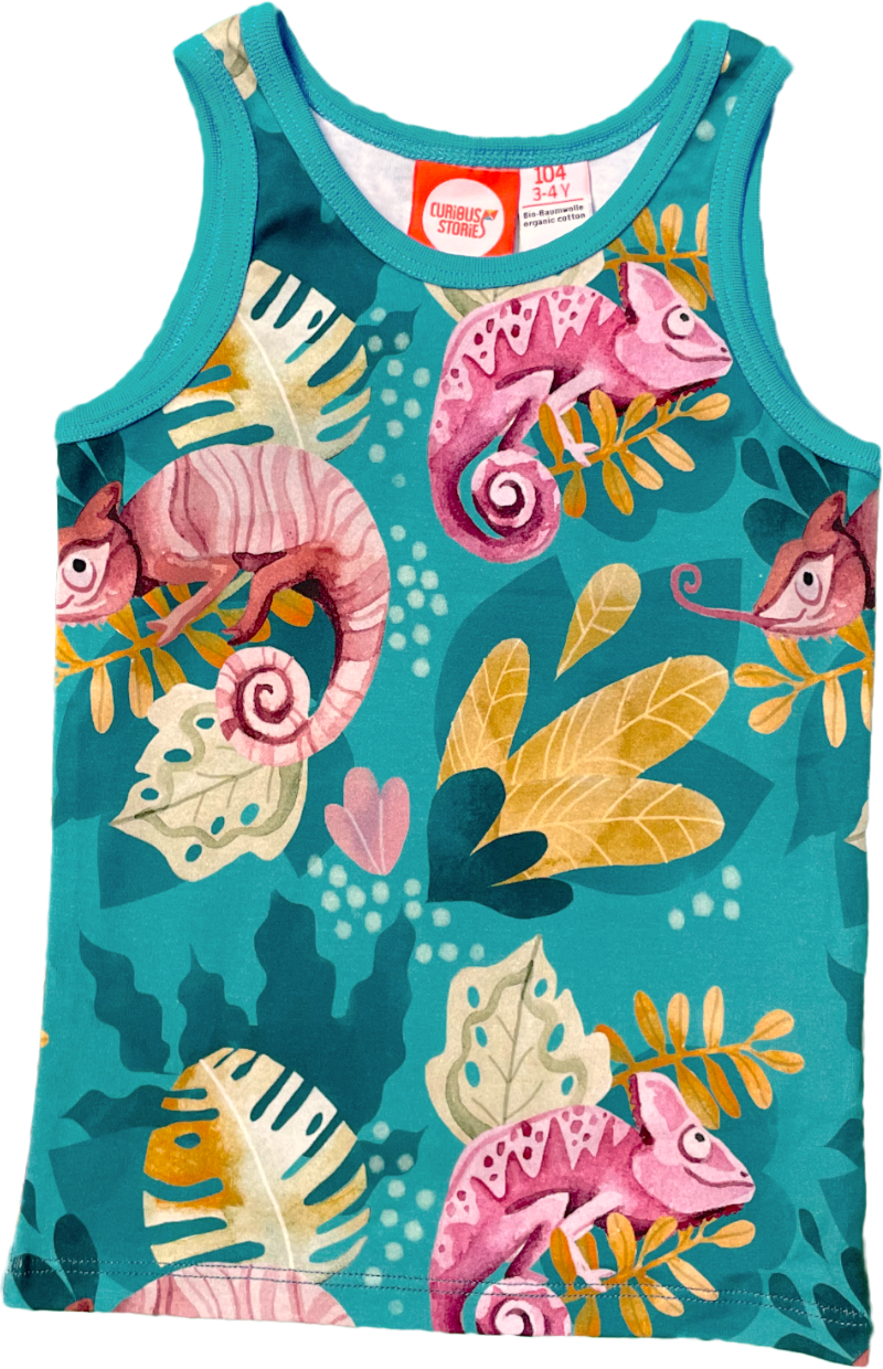Curious Stories Vest Tank Top - Chameleon