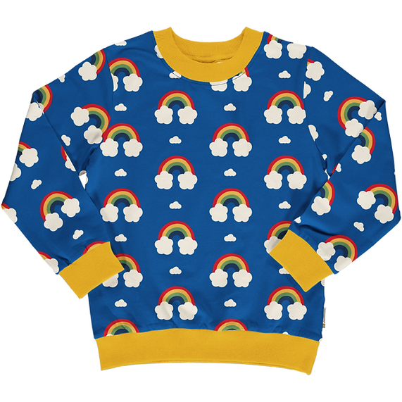 Maxomorra Sweater Long Sleeve Lined - Rainbow