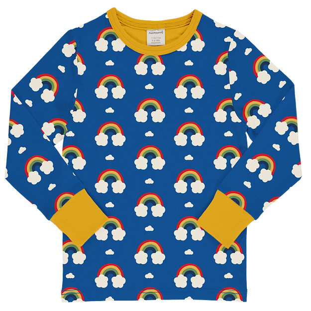 Maxomorra Top Long Sleeve - Rainbow