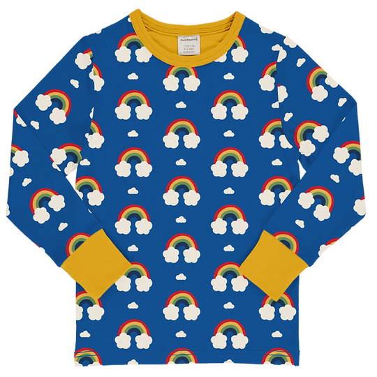 Maxomorra Top Long Sleeve - Rainbow