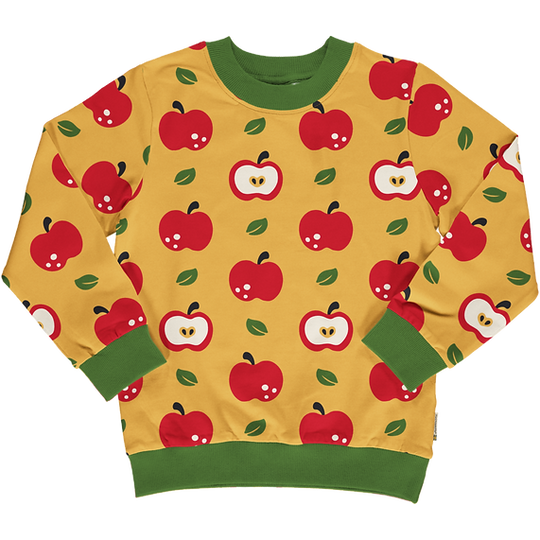 Maxomorra Sweater Lined - Apple