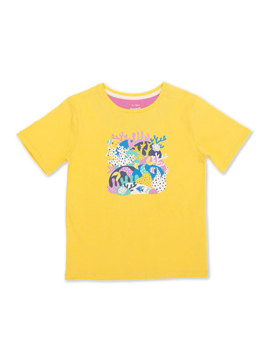 Kite T-Shirt Short Sleeve - Coral Reef Yellow