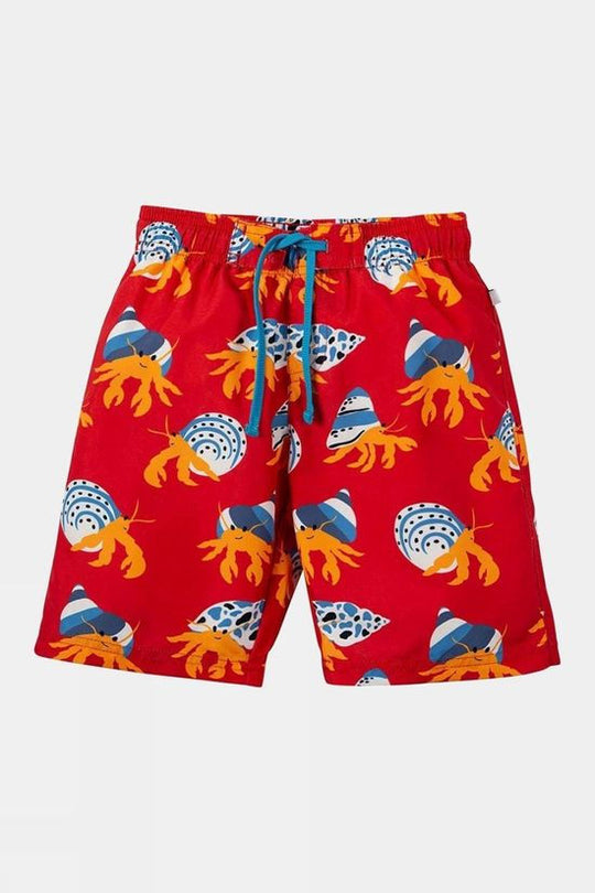 Frugi Board Shorts Totally Clawsome Crab