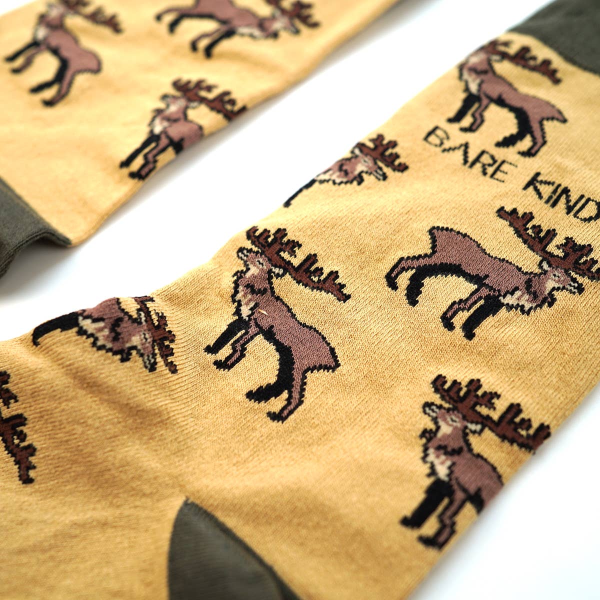 Bare Kind Adult Bamboo Socks - Brown Deer - Adult 4-7