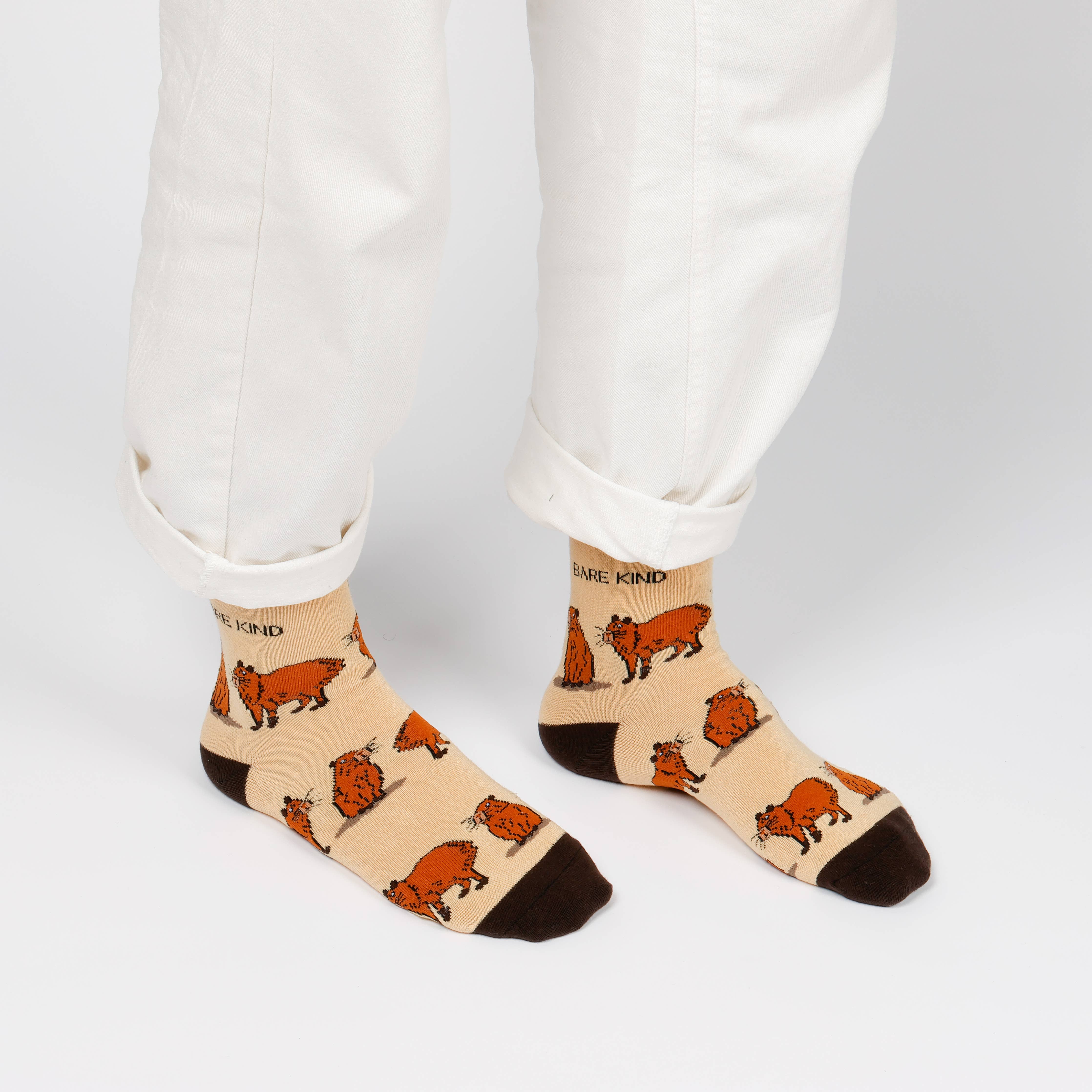 Brown Socks: UK Adult 4-7