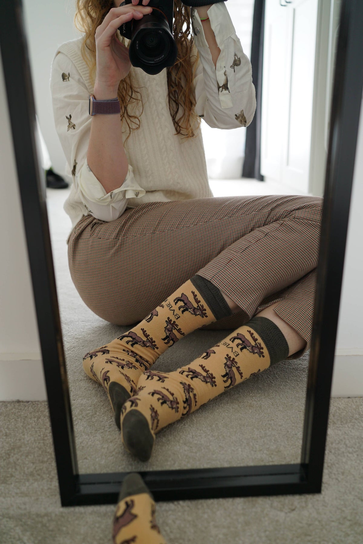Bare Kind Adult Bamboo Socks - Brown Deer - Adult 4-7