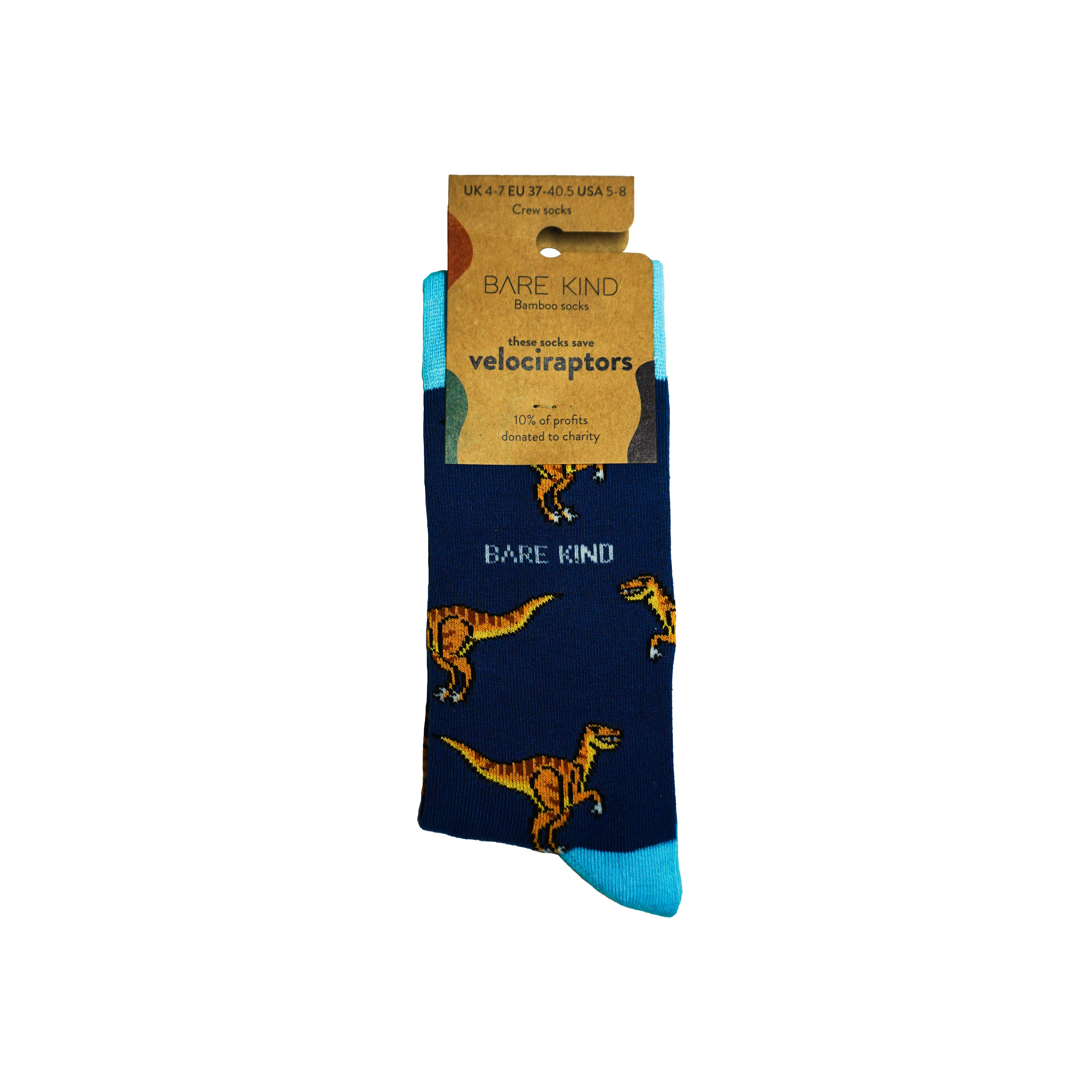 Dino Socks: UK Adult 4-7