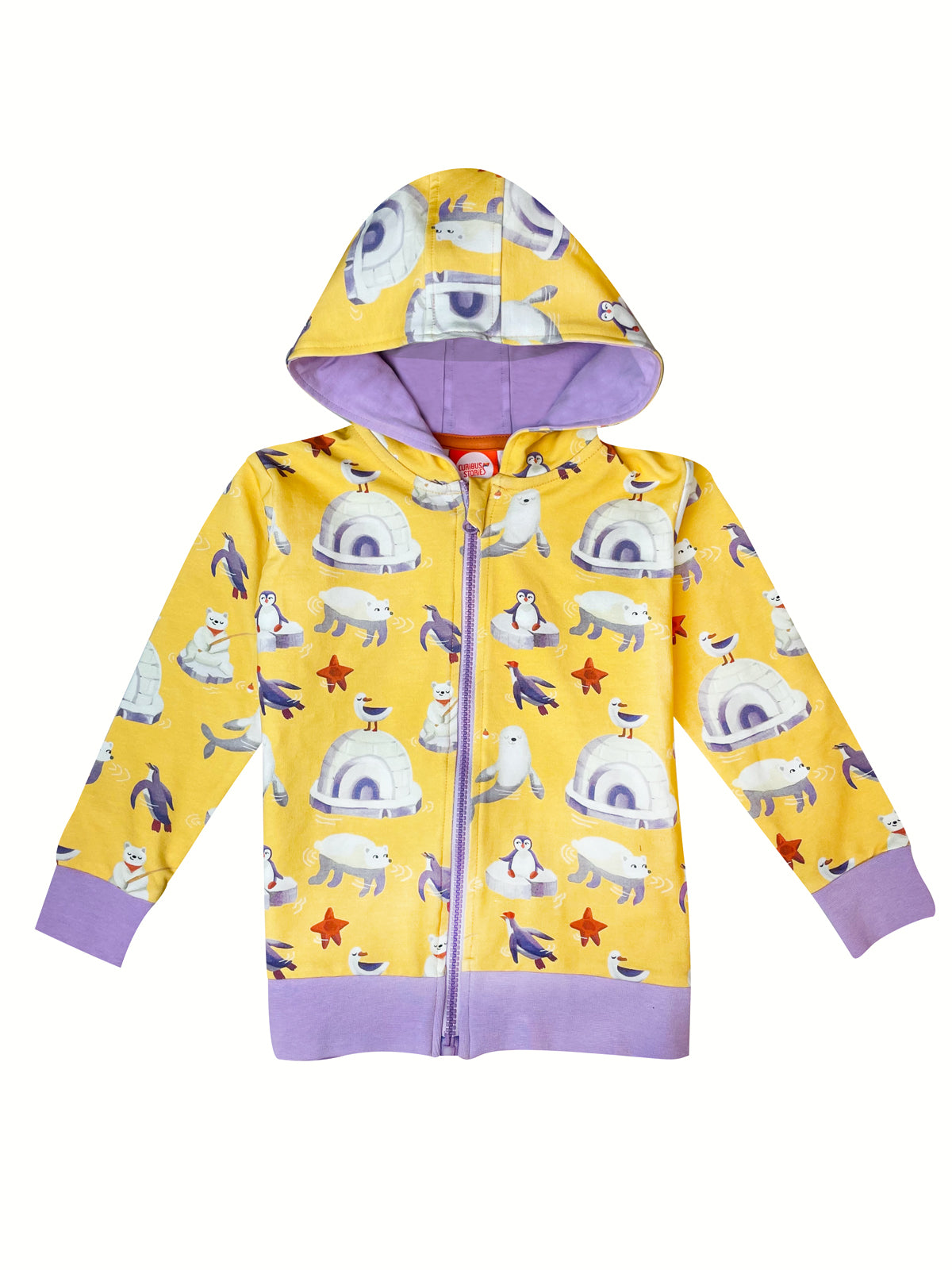 Curious Stories Hoodie Zipper - Polar Play