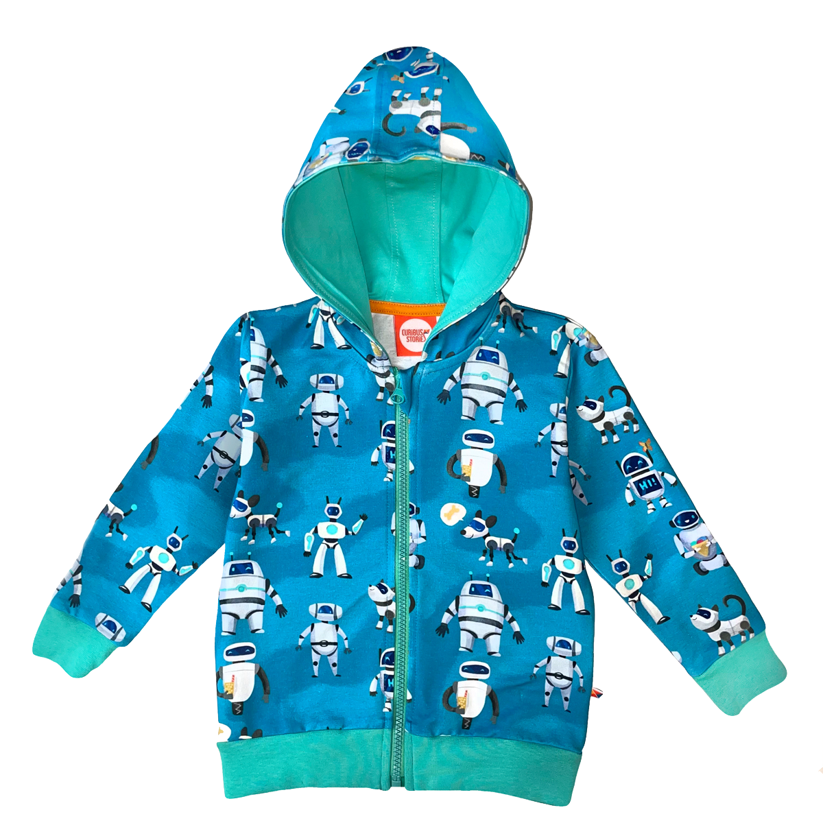 Curious Stories Hoodie Zipper - Robot