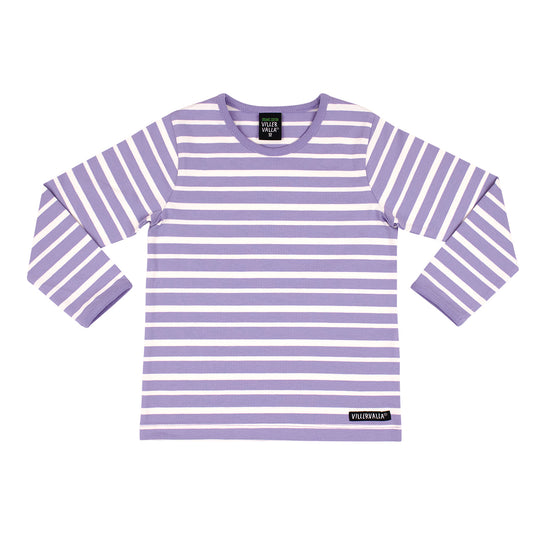 Villervalla Stripes Long Sleeve T-Shirt  - Lavender