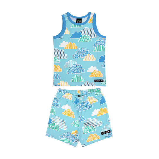 Villervalla Tank Top & Shorts Set - Cloud Pool