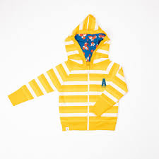 Alba Of Denmark Alltime Zipper Hood - Daffodil Stripes
