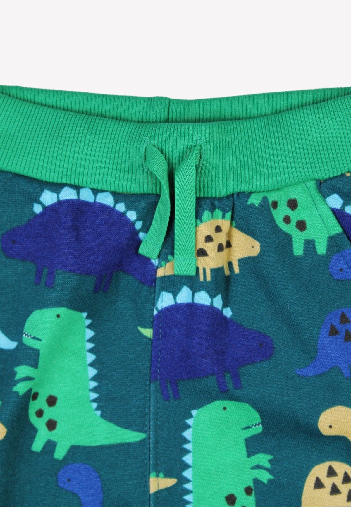 Toby Tiger Organic Joggers - Tonal Dinosaur Green