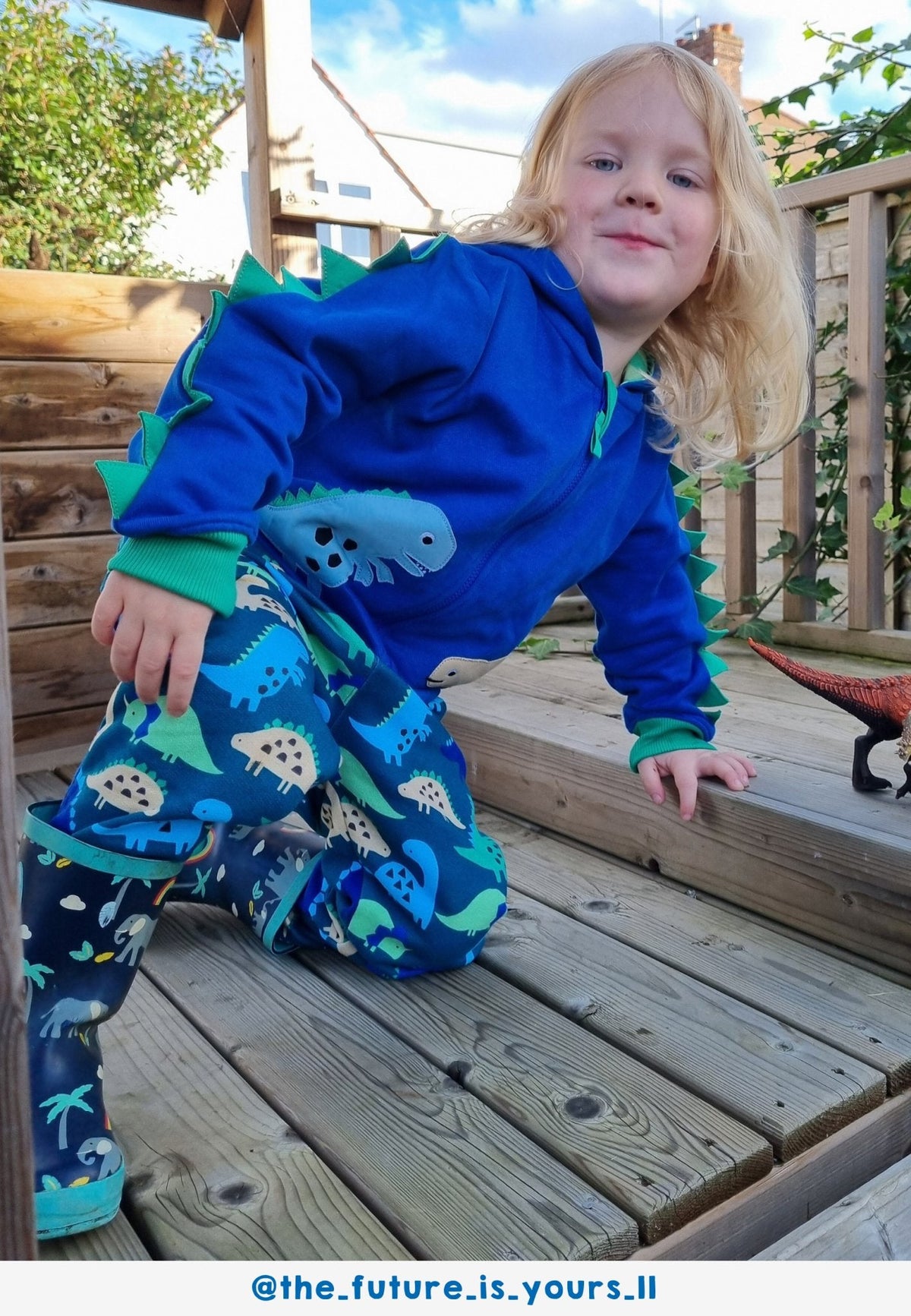 Toby Tiger Organic Joggers - Tonal Dinosaur Green