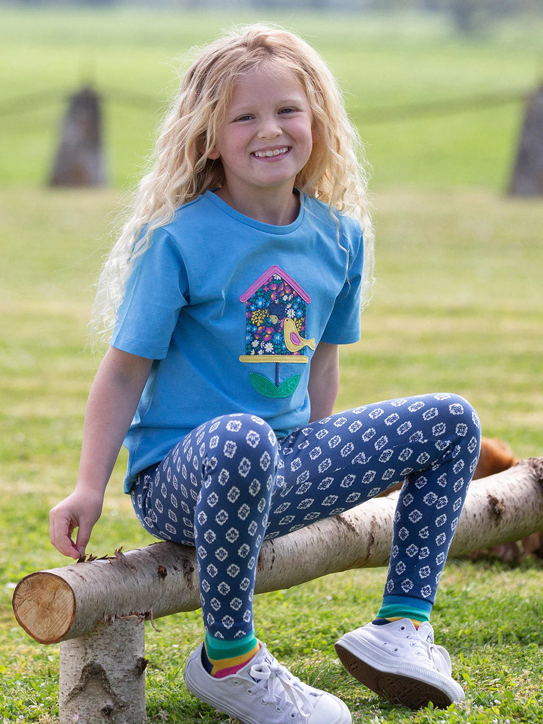 Kite Leggings - Fleur Navy