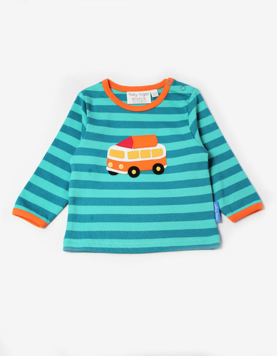 Toby Tiger Organic Top Long Sleeve - Campervan Applique
