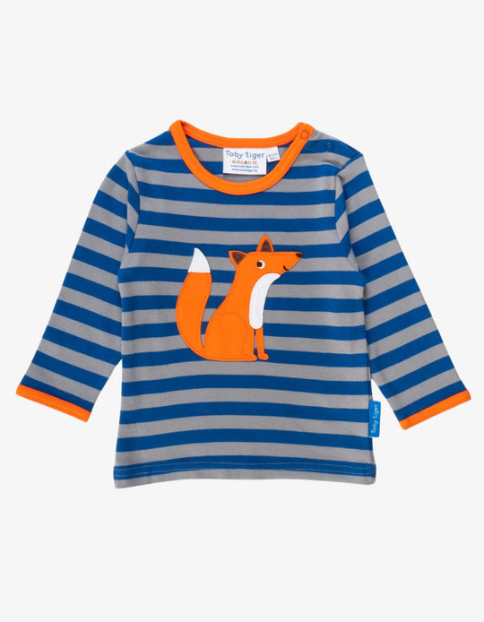 Toby Tiger Organic Top Long Sleeve - Fox Applique