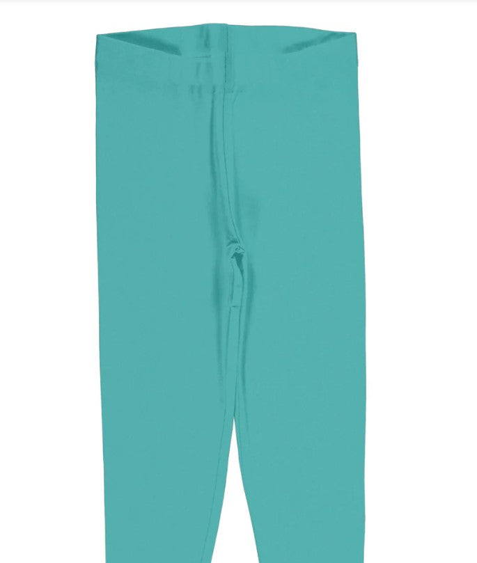 Maxomorra Leggings Cropped - Solid Aqua