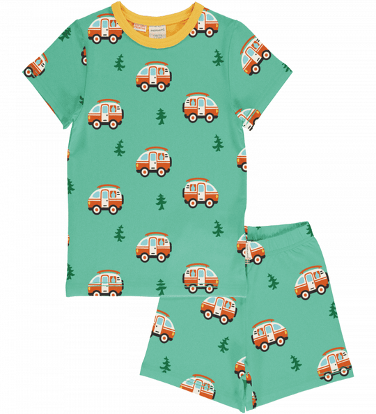 Maxomorra Pyjama Set Short Sleeve - Campervan