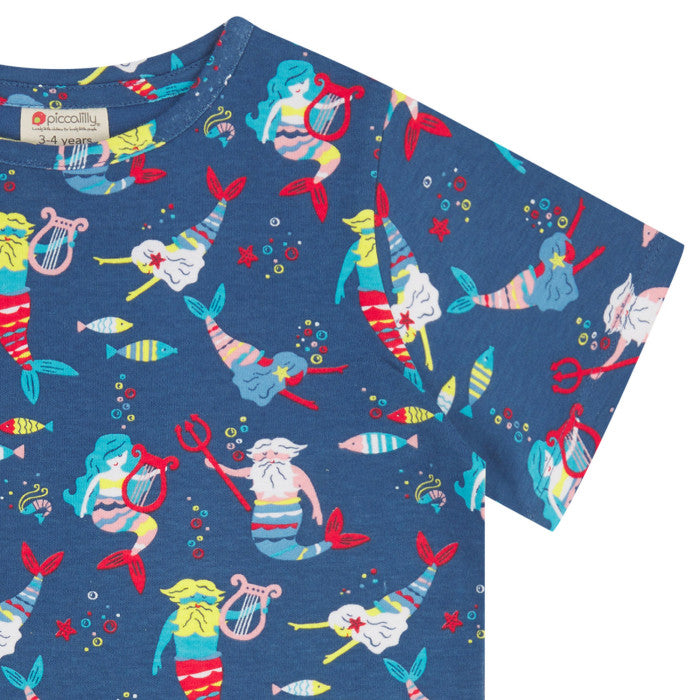 Piccalilly T-Shirt All Over Print Short Sleeve - Merfolk