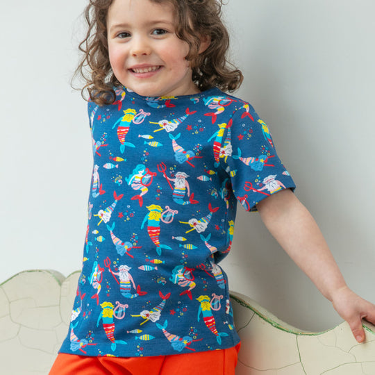 Piccalilly All Over Print T-Shirt - Merfolk