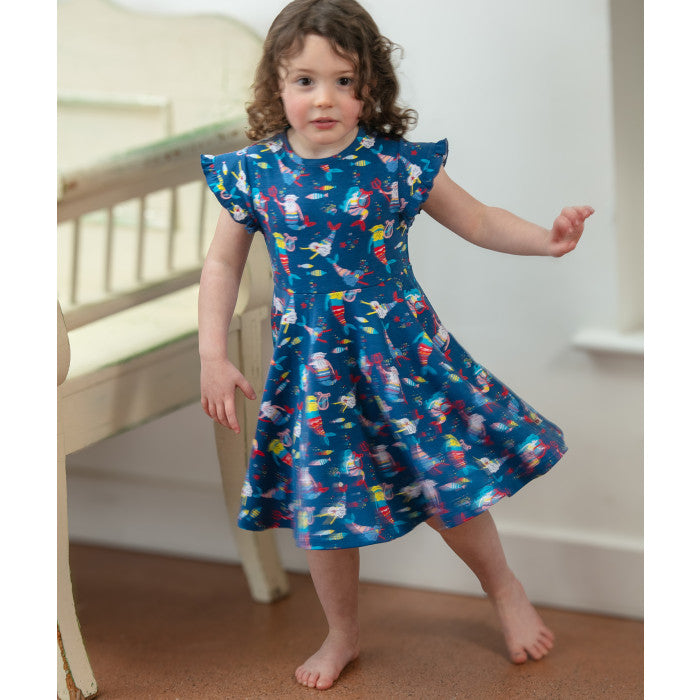 Piccalilly Skater Dress Sleeveless - Merfolk