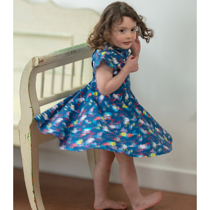 Piccalilly Skater Dress Sleeveless - Merfolk