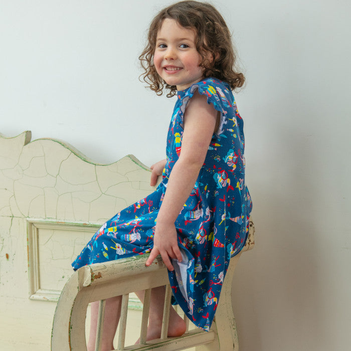 Piccalilly Skater Dress Sleeveless - Merfolk