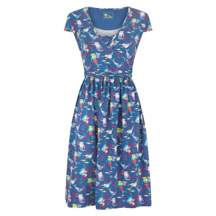 Piccalilly Adult Wrap Dress Sleeveless - Merfolk