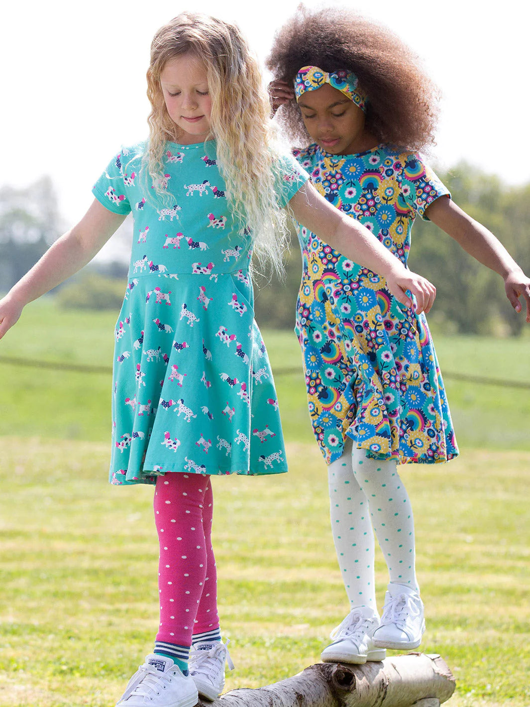 Kite Skater Dress Short Sleeve - Patchwork Planet Multi