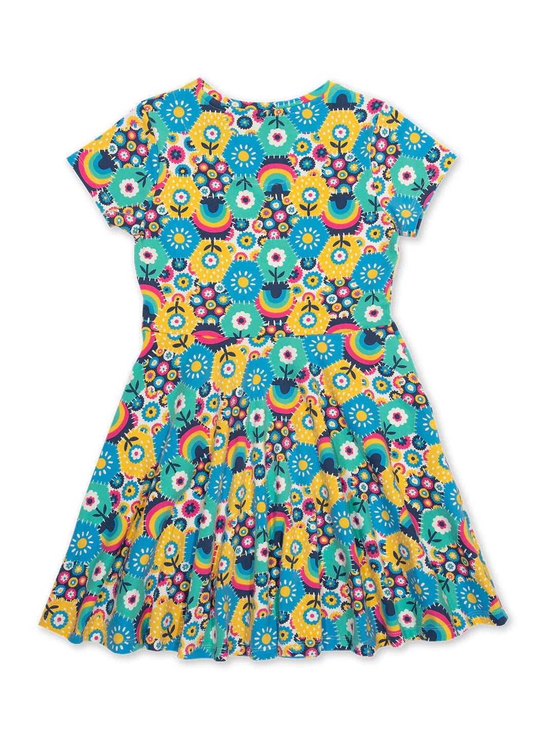 Kite Skater Dress Short Sleeve - Patchwork Planet Multi