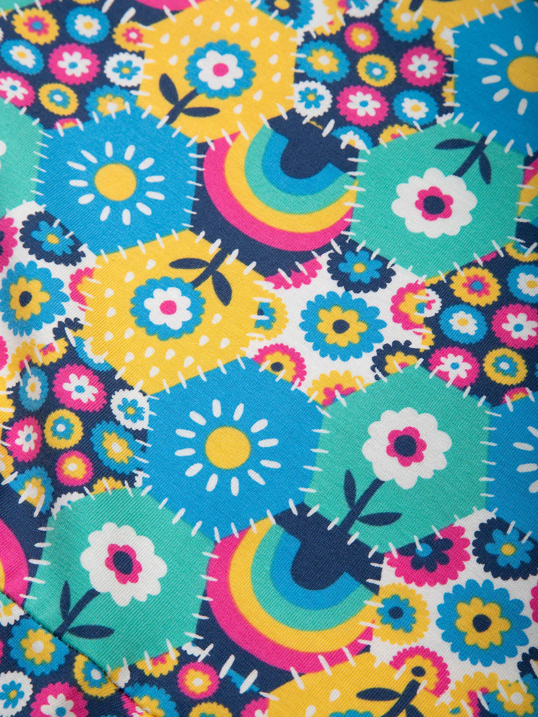 Kite Skater Dress Short Sleeve - Patchwork Planet Multi