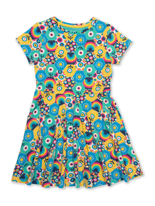 Kite Skater Dress Short Sleeve - Patchwork Planet Multi
