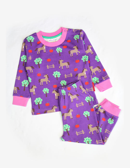 Toby Tiger Organic Pyjamas - Horse
