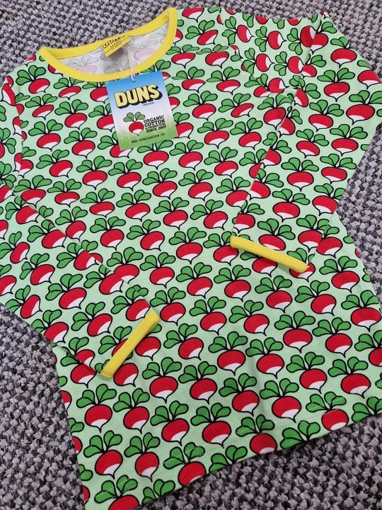 DUNS Sweden Top Long Sleeve - Electric Green with Yellow Trim