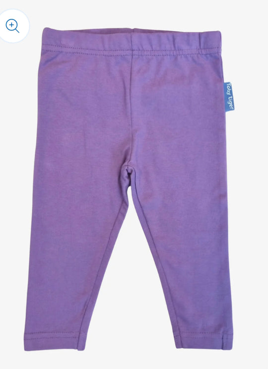 Toby Tiger Organic Basic Leggings - Purple