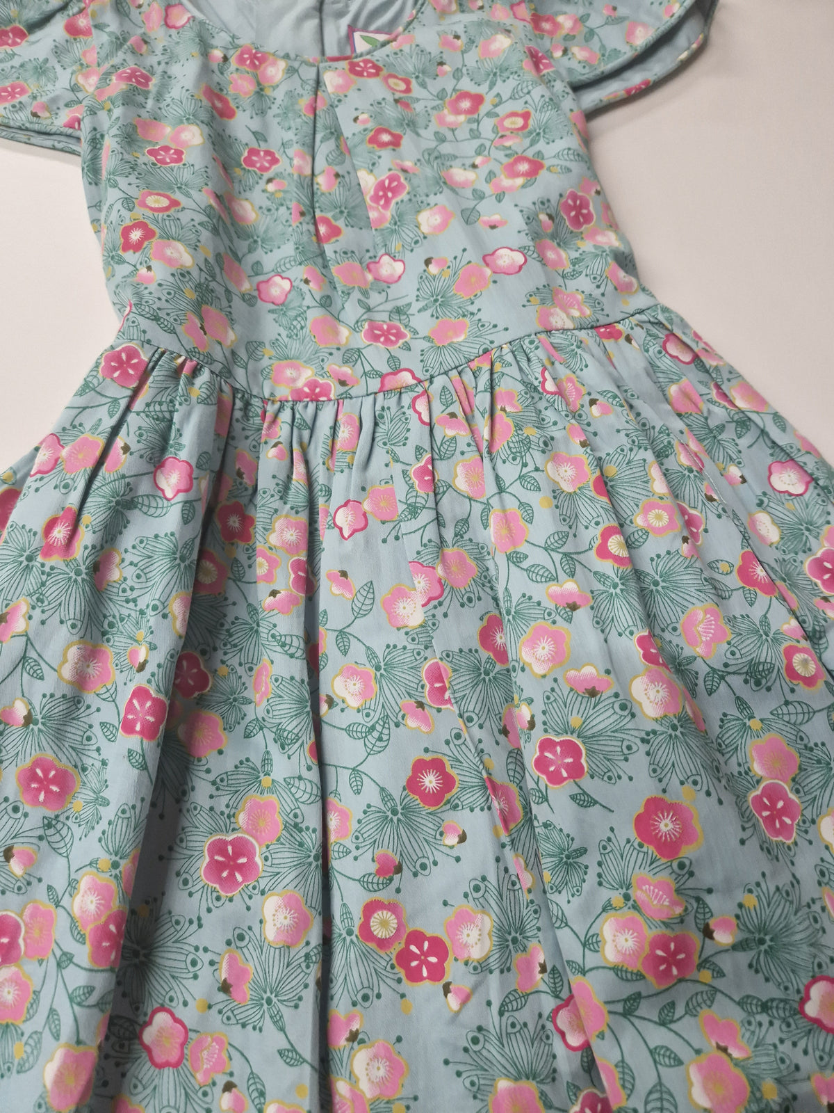 Blueberry London Dress Short Sleeve - English Garden