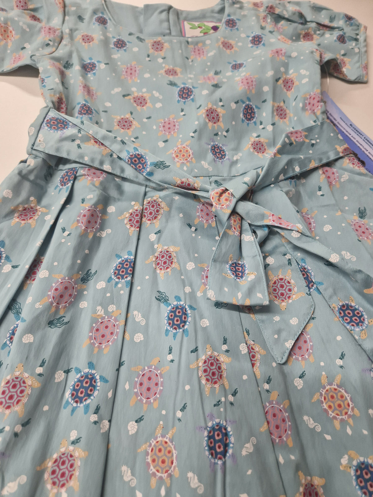 Blueberry London Dress Short Sleeve - Sea Turtles