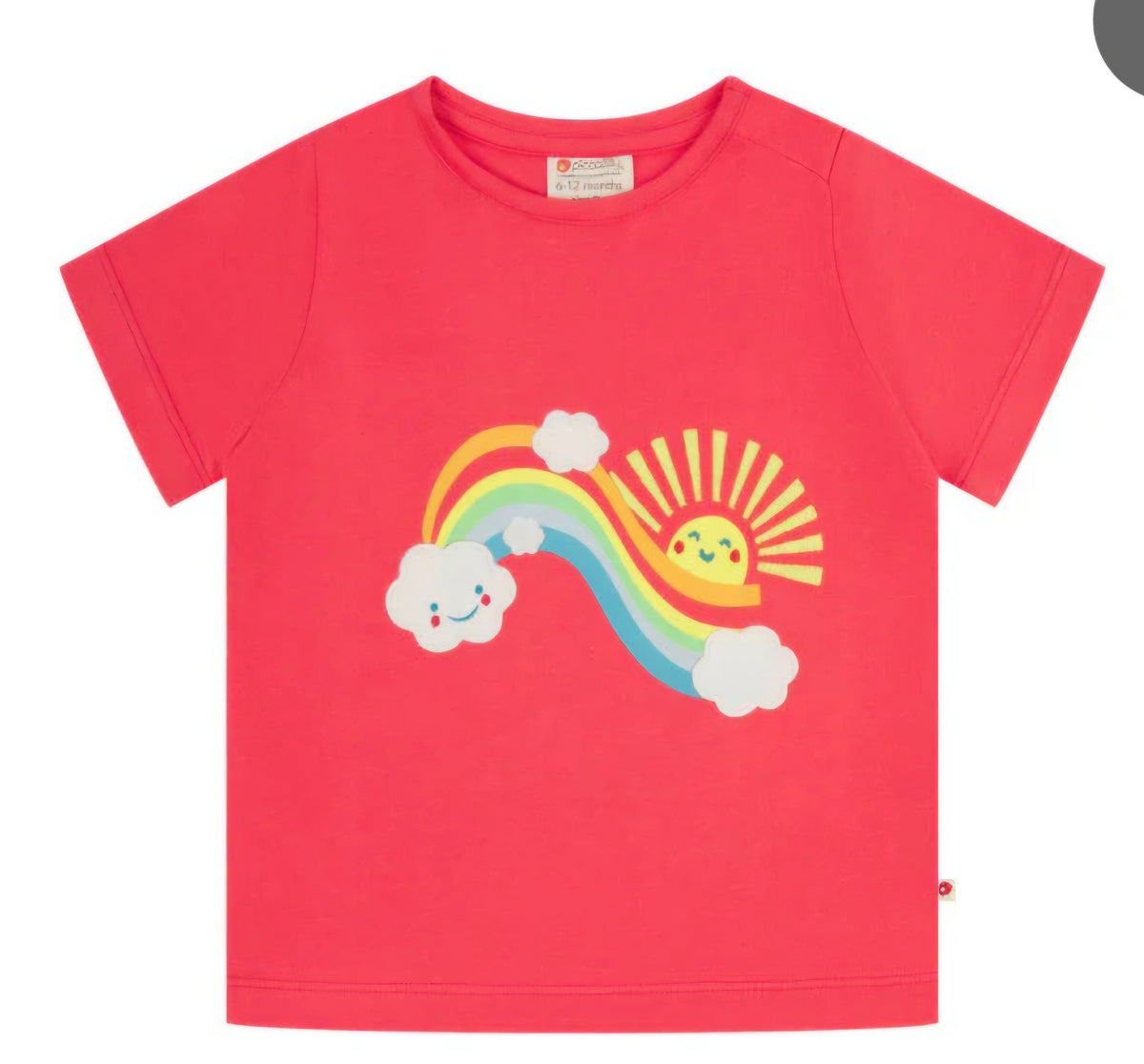 Piccalilly T-Shirt Short Sleeve - Island Life Red Applique