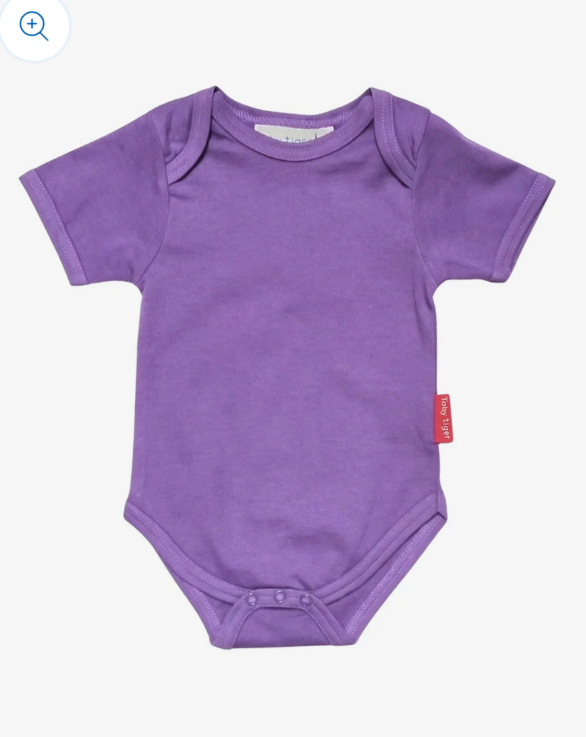 Toby Tiger Organic Basic Body Short Sleeve - Purple