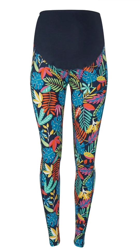 Frugi Adult Yana Yoga Leggings - Tropical Leaves
