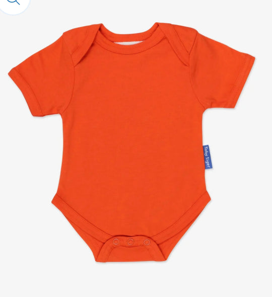 Toby Tiger Organic Basic Body Short Sleeve - Orange