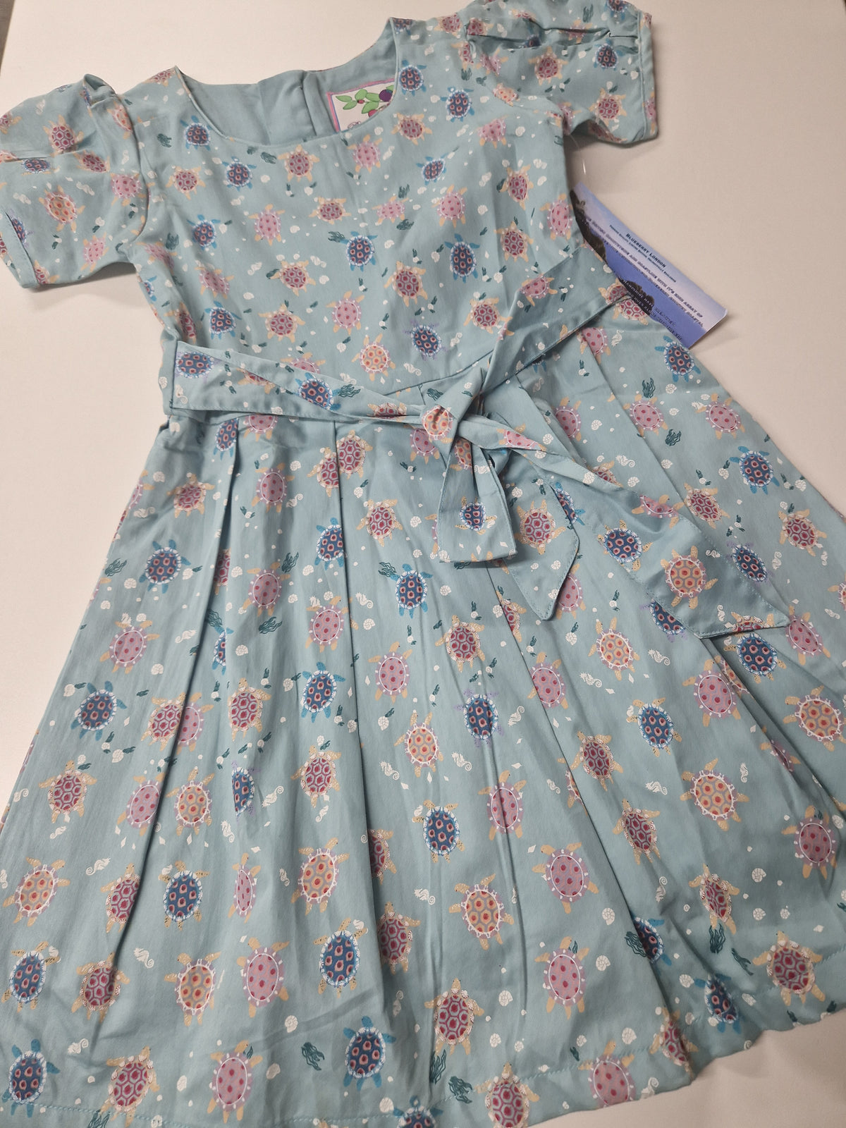 Blueberry London Dress Short Sleeve - Sea Turtles